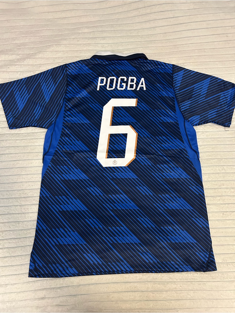 France National Team Nike POGBA  #6 Blue Soccer Jersey